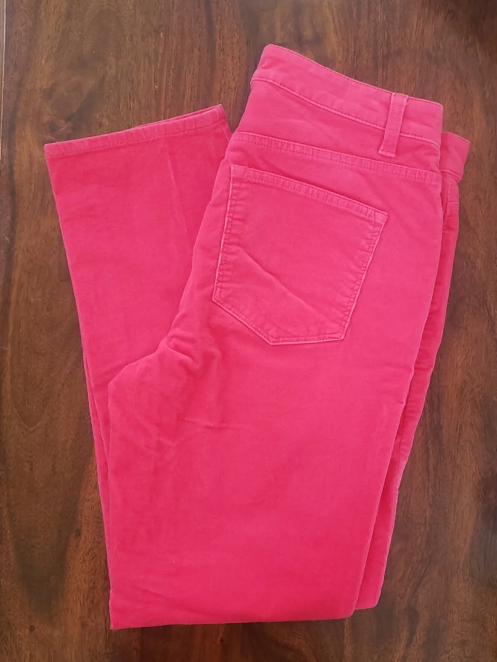 TALBOTS Corduroy Straight Leg Pant Barbie Pink 8P | PETITE - Picture 14 of 14